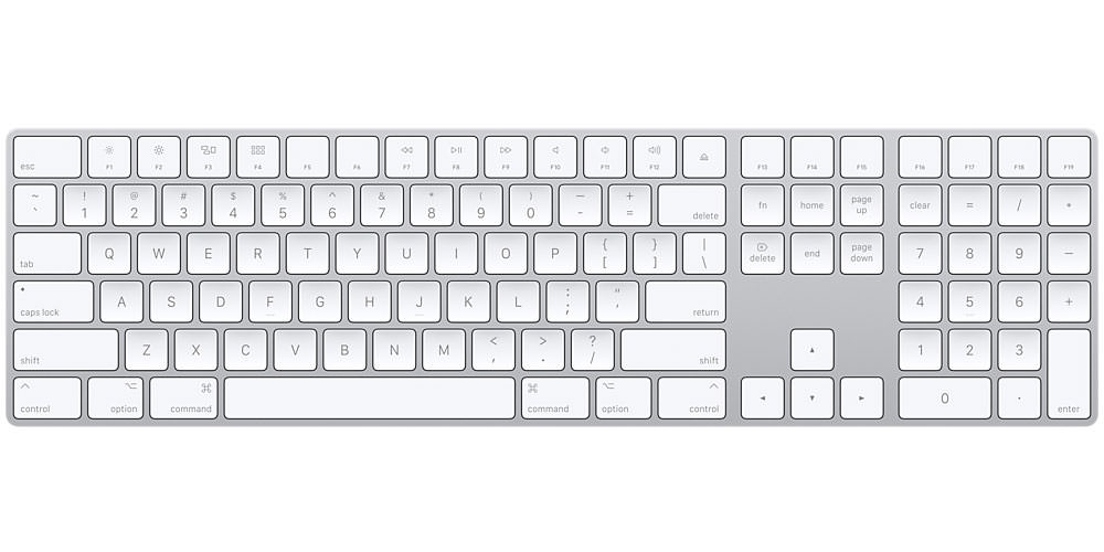 Цифрова клавиатура на Apple Magic Keyboard